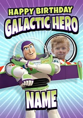 Buzz Lightyear Galactic Hero Photo Card
