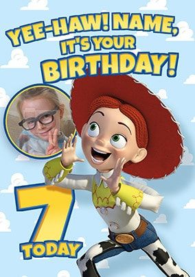 Toy Story Jessie Photo Birthday Card