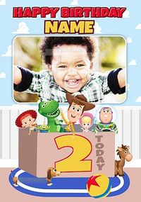 Toy Story Age 2 Photo Birthday Card