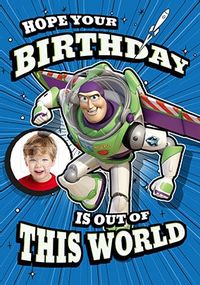 Buzz Lightyear Photo Birthday Card