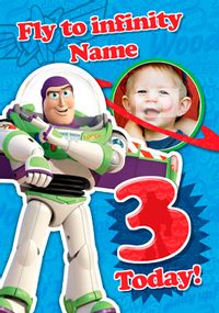 Tap to view Buzz Lightyear Birthday Card - Fly to Infinity