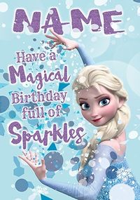 Tap to view Frozen Magical Birthday Personalised Card