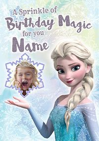 Frozen Elsa Photo Birthday Card