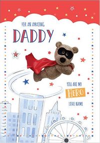 Barley Bear Amazing Daddy Personalised Card