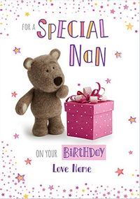 Tap to view Barley Bear Special Nan Personalised Birthday Card