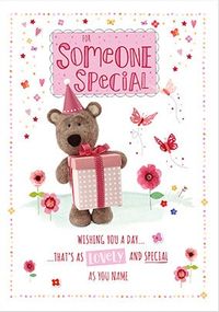 Barley Bear Someone Special Personalised Birthday Card