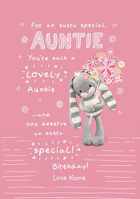 Extra Special Auntie Hun Bun Personalised Card