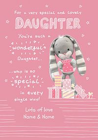 Tap to view Lovely Daughter Hun Bun Personalised Card