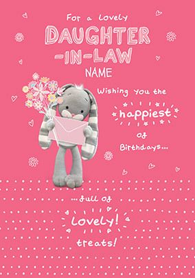 Lovely Daughter-in-law Hun Bun Personalised Card