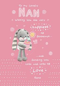 Tap to view Lovely Nan Hun Bun Personalised Card