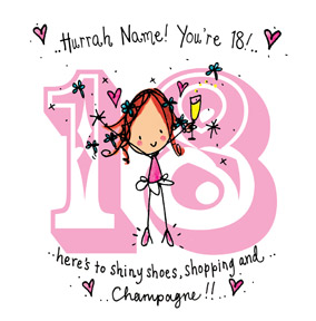 18th birthday cards buy