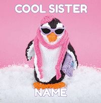 Tap to view Cool Sister Greeting Card - Knit & Purl