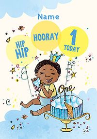 Tap to view 1 Today Birthday Boy Personalised Card