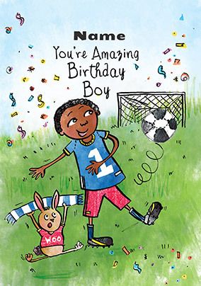 Amazing Birthday Boy Personalised Card