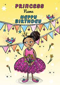 Tap to view Birthday Princess yellow personalised Card