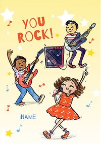 Tap to view You Rock personalised Birthday Card