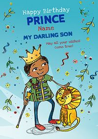 Darling Son personalised Birthday Card