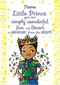Tap to view Little Prince personalised Birthday Card