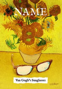 Van Gogh's Sunglasses Personalised Birthday Card