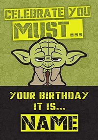 Tap to view Yoda Birthday Card