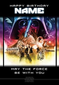 Tap to view Star Wars - May The Force Be With You Birthday Card