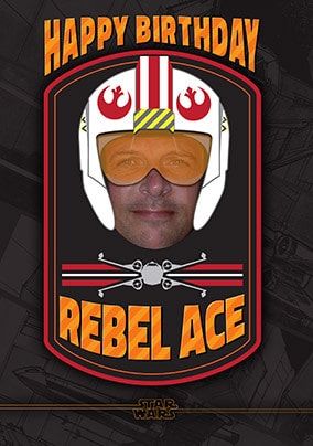 Star Wars Rebel Ace Pilot Birthday Card