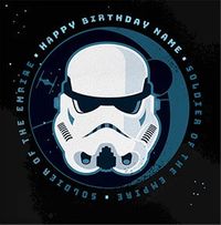 Tap to view Star Wars Stormtrooper Empire Birthday Card