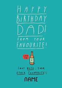 Tap to view Dad From Your Other Favourite Personalised Card