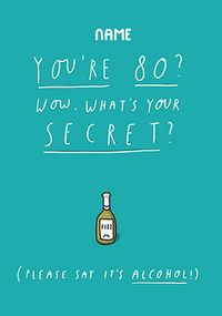 Tap to view 80 What's your secret personalised Card