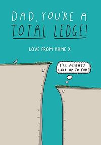 Tap to view Dad - Total Ledge Personalised Card