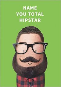 Total Hipstar Personalised Birthday Card