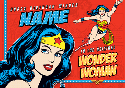 Wonder Woman - Birthday Wishes Card | Funky Pigeon