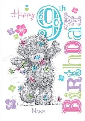 Me To You - Daisy Chain 9th Birthday Card