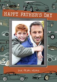 Happy Father's Day Car Photo Card