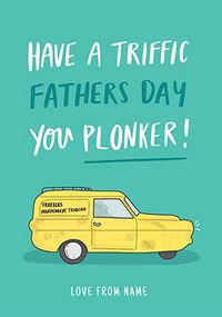 Triffic Father's Day personalised Card
