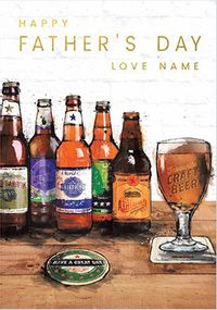 Tap to view Father's Day Beers Personalised Card