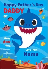 Tap to view Baby Shark Personalised Father's Day Card