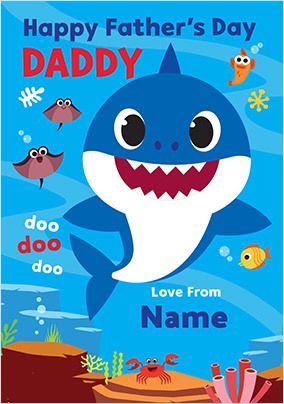 Baby Shark Personalised Father's Day Card