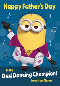 Tap to view Despicable Me - Dad Dancing Champion Personalised Card