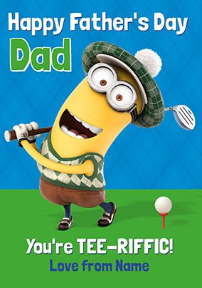 Despicable Me - You're Tee-riffic Personalised Card