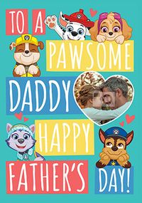 Paw Patrol - Pawsome Daddy Photo Card