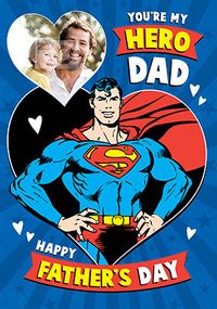 Superman - You're My Hero Dad Personalised Card
