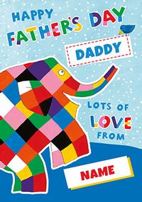 Tap to view Elmer - Daddy Father's Day Personalised Card
