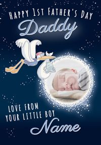 1st Father's Day Dumbo Photo Card