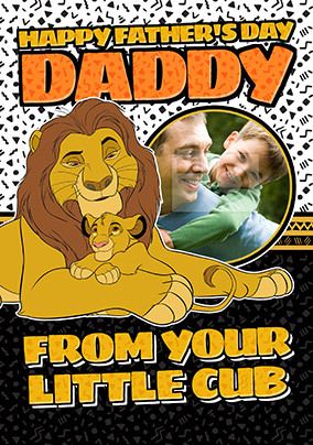 The Lion King Photo Father's Day Card