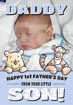 Boy's 1st Father's Day Photo Card