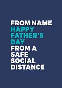 Father's Day from a Distance Personalised Card