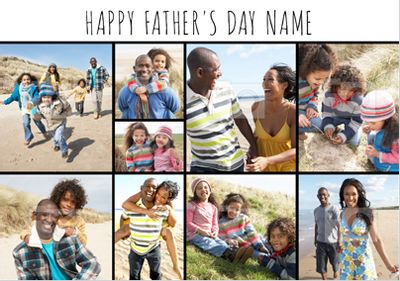 Essentials - Father's Day card 9 Multi Photo Upload