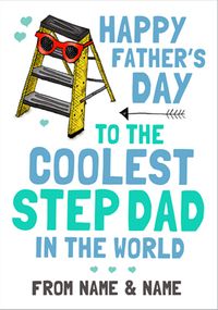 Tap to view Look Who's Drawing - Father's Day card Coolest Step-Dad