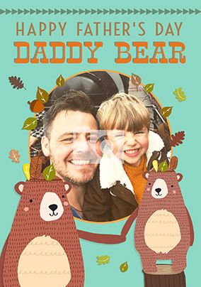 Daddy Bear From Son Photo Card